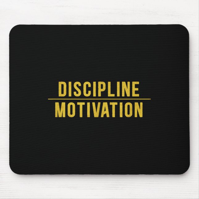 Discipline over Motivation Gym Workout Hustle Musc Musmatta (Framsidan)