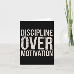 Discipline over Motivation Gym Workout Tee Weightl Kort