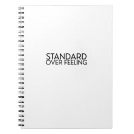 Discipline Over Motivation Minimalist Notebook Anteckningsbok