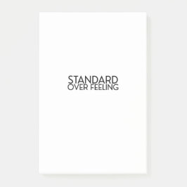 Discipline Over Motivation Minimalist Post-it Block