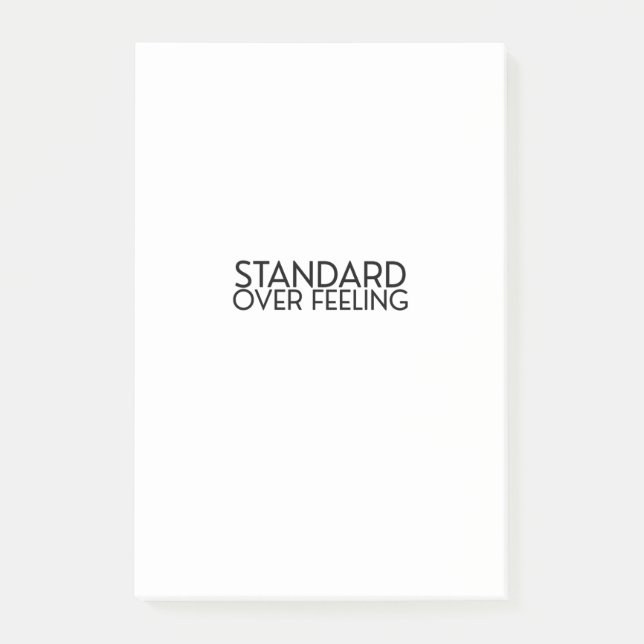 Discipline Over Motivation Minimalist  Post-it Block (Framsida)