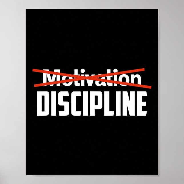 Discipline over motivation Sigma Grindset Resists  Poster (Framsidan)