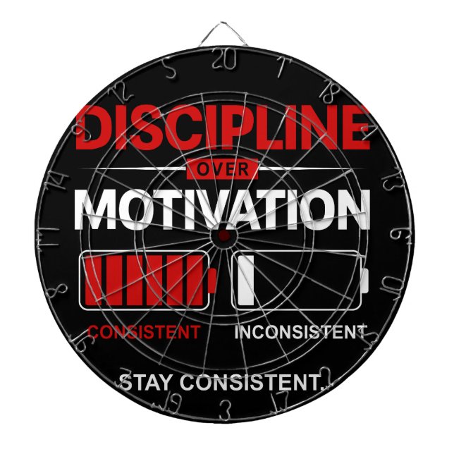 Discipline Over Motivation – Stay Consistent | Sel Darttavla (Framsidan)