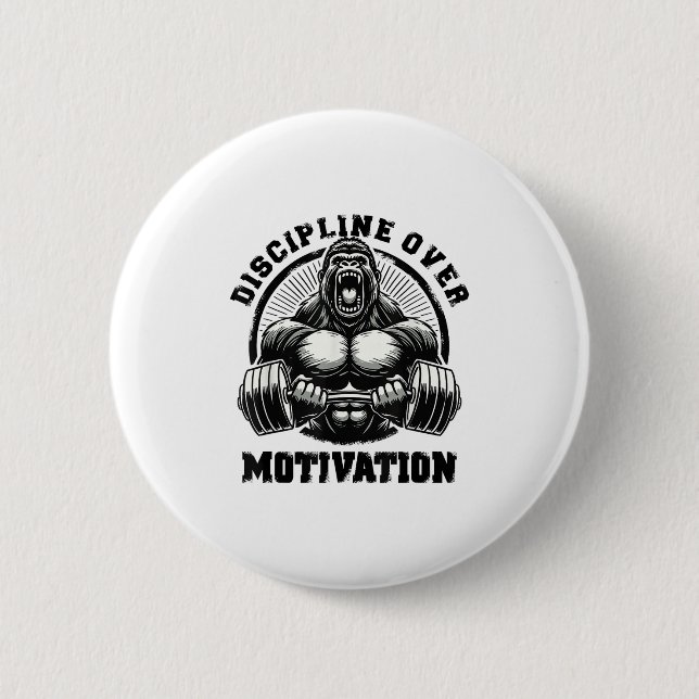 Discipline Over Motivation Weightlift Gym Quotes G Knapp (Framsida)