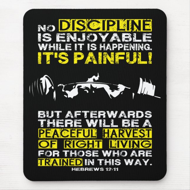 DISCIPLINE - Square Workout Motivational Musmatta (Framsidan)