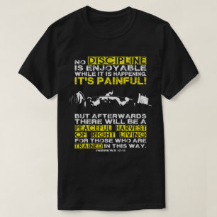 DISCIPLINE - Square Workout Motivational T-shirt