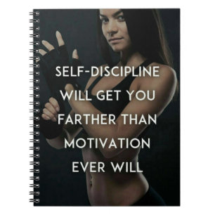 Discipline vs Motivation - Kvinnoinspiration Anteckningsbok