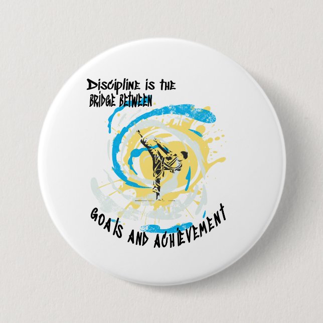 Disciplinen är en bro mellan mål och krigskonst knapp (Framsida)