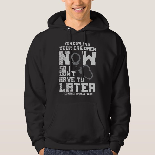 Disciplinera dina barn nu så jag behöver inte la hoodie (Framsida)