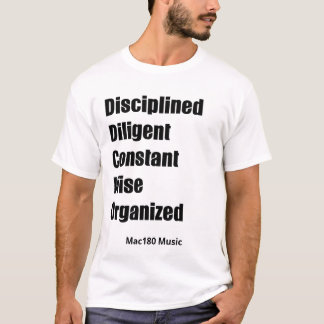 Disciplinerad flitig konstant klok organiserad t shirt
