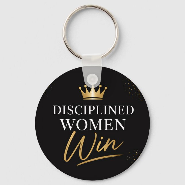 Disciplinerade Kvinnor Vinner Planner Nyckelring (Framsida)