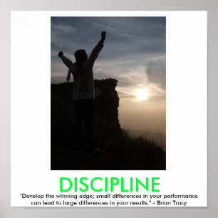 DISCIPLINS motiverande poster