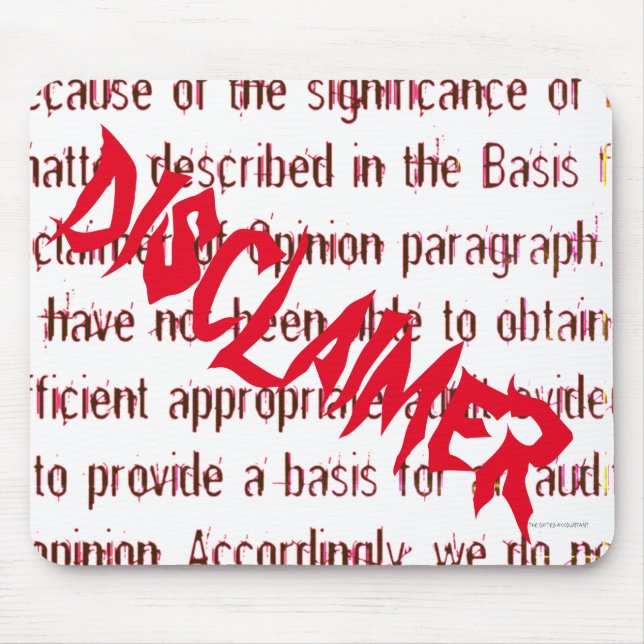 "Disclaimer av åsikten ", Musmatta (Framsidan)