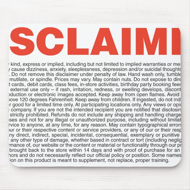 Disclaimer Musmatta (Framsidan)