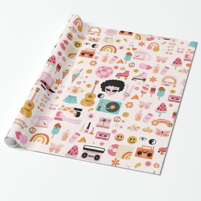 Disco 1970-talets utomjordisk funky presentpapper (Utrullad)