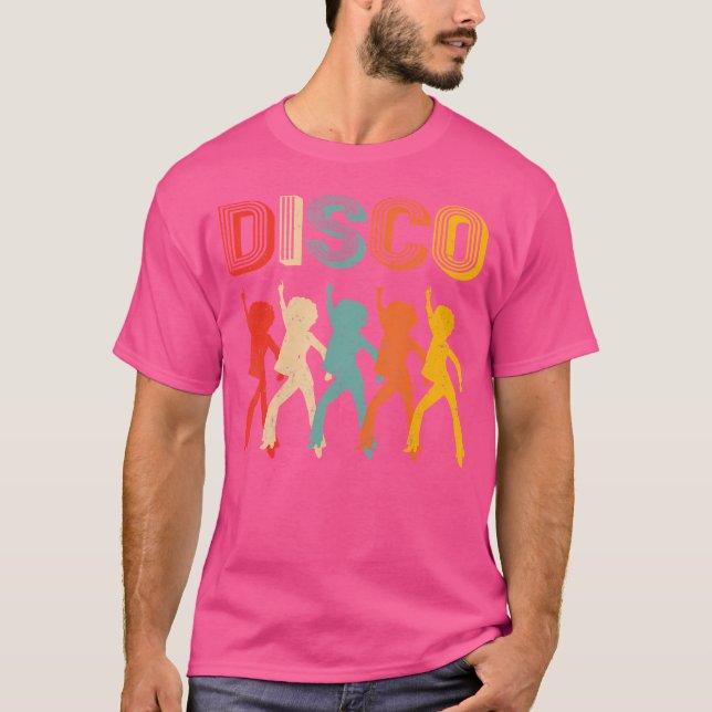 Disco 70-tal Disco-temad dans T Shirt (Framsida)