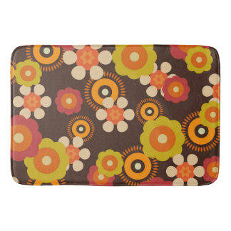 Disco 70s 60s Retro Flowers Pop Culture Badrumsmatta
