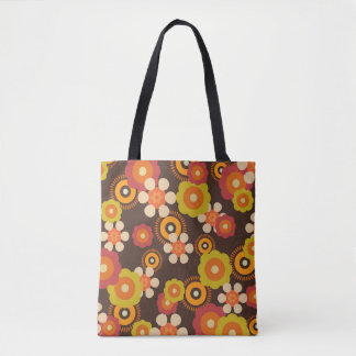 Disco 70s 60s Retro Flowers Pop Culture Tygkasse