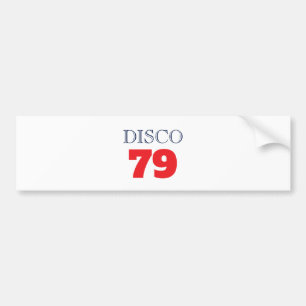 Disco 79 Pop Art Musik Underhållning Retro Bildekal
