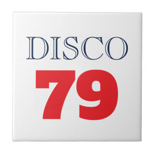 Disco 79 Pop Art Musik Underhållning Retro Kakelplatta