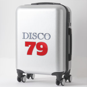 Disco 79 Pop Art Musik Underhållning Retro Klistermärken