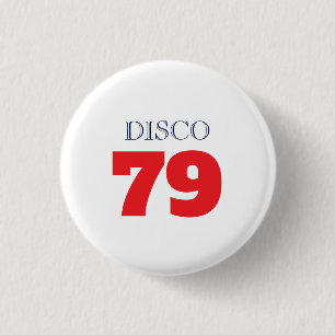 Disco 79 Pop Art Musik Underhållning Retro Knapp