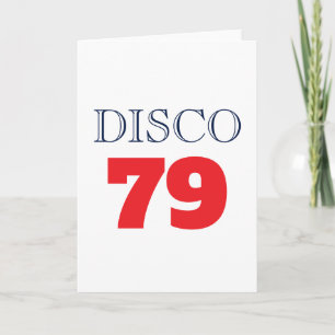 Disco 79 Pop Art Musik Underhållning Retro Kort