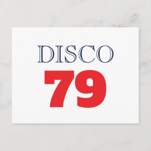 Disco 79 Pop Art Musik Underhållning Retro Vykort