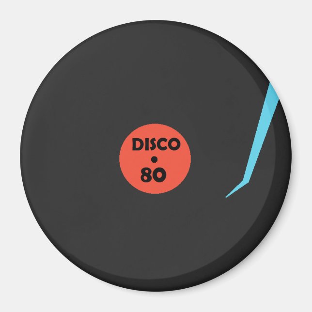 Disco 80 Record Magnet - Dance Party (Framsidan)