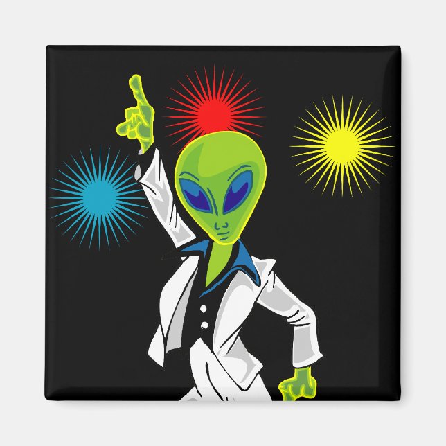 Disco Alien Magnet (Framsidan)