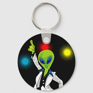 Disco Alien Nyckelring