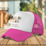 Disco Bachelorette Dancing Queens Retro Anpassning Keps<br><div class="desc">Anpassningsbar Bachelorette Party Retro Dancing Queens truckerkeps som du kan anpassa med bridens namn. Perfektens matchande party-reflexdesign</div>