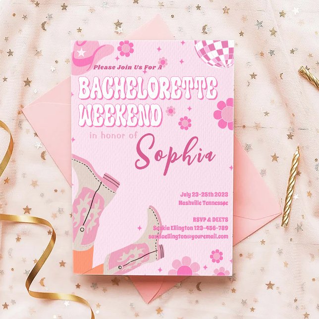 Disco Bachelorette Helg Internationell inbjudan (Skapare uppladdad)