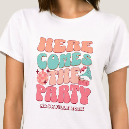 Disco Bachelorette Party Groovy Retro 80's 70's T Shirt