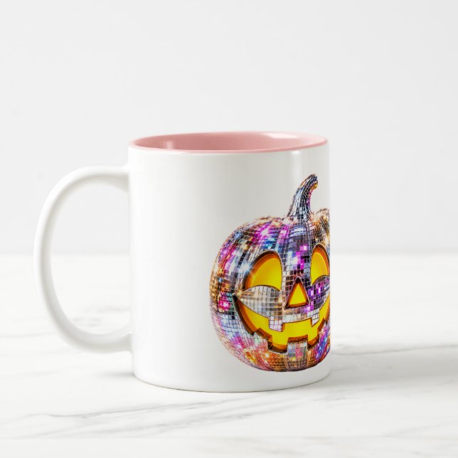 Disco Ball Glitter Pumpa Mugg (Vänster)