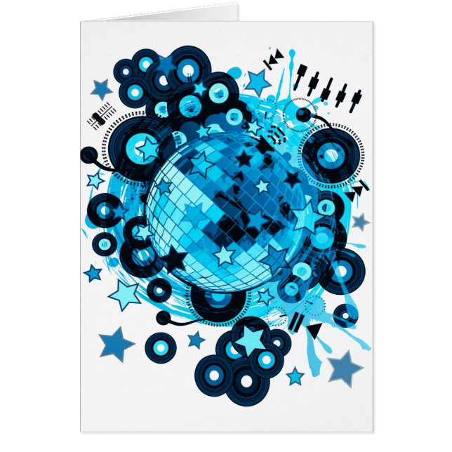 Disco_Ball Hälsningskort (Framsidan)