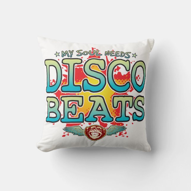 Disco Beats Soul Cushion Kudde (Framsida)