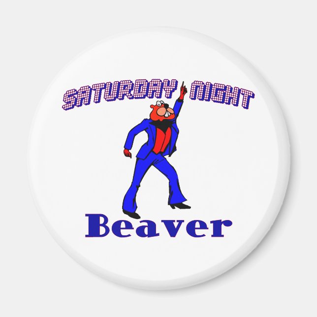 Disco Beaver Magnet (Framsidan)