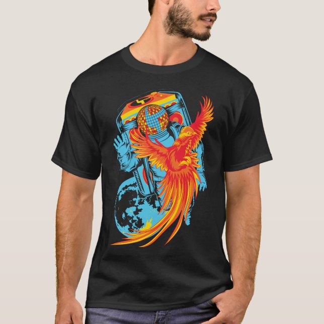Disco Biscuits Astronaut by Custeez T Shirt (Framsida)