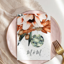 Disco Blommigt Burnt Orange Terracota Bröllop