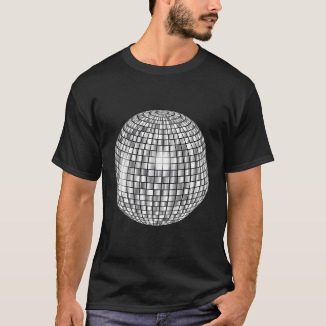 Disco Boll 80's Music Dance Party T Shirt (Framsida)