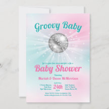 Disco Boll Baby Shower Groovy
