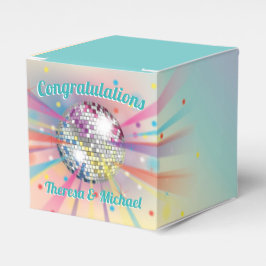 Disco Boll Baby Shower Groovy Rainbow Presentaskar