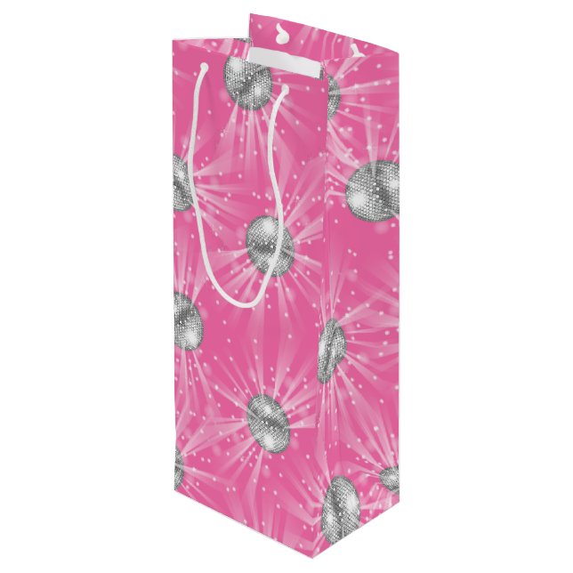 Disco Boll Baby Shower Groovy Rosa Girl (Baksidan Vinklad)