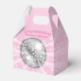 Disco Boll Baby Shower Groovy Rosa Girl Presentaskar