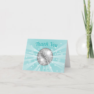 Disco Boll Baby Shower Groovy Tack Kort