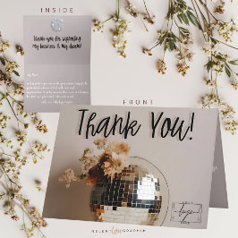 Disco Boll | Boho Flowers | Tack för ditt kort