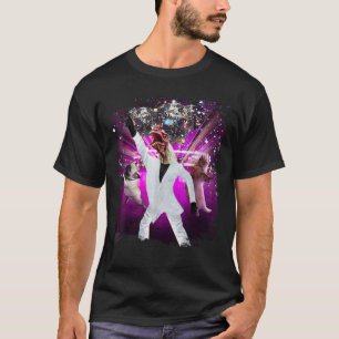 Disco Boll Chicken Dancing Funny T Shirt