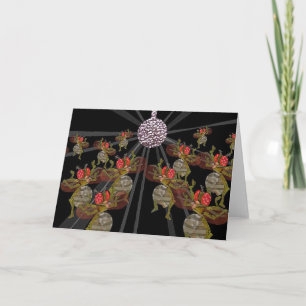 Disco Boll Dancing Fruit Flies Kort