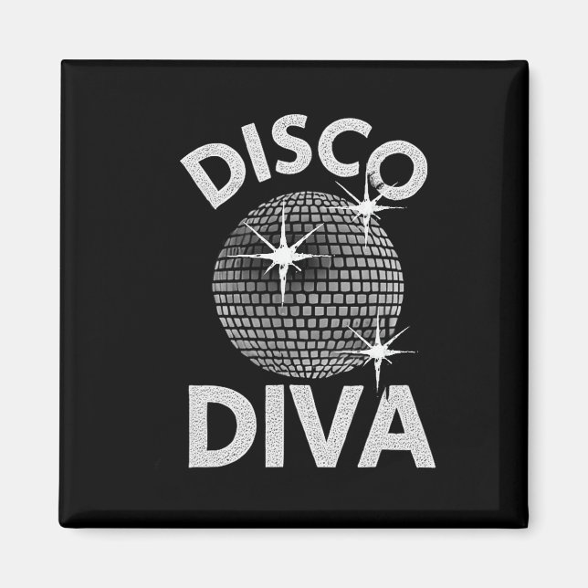Disco Boll Disco Diva Queen1 Magnet (Framsidan)